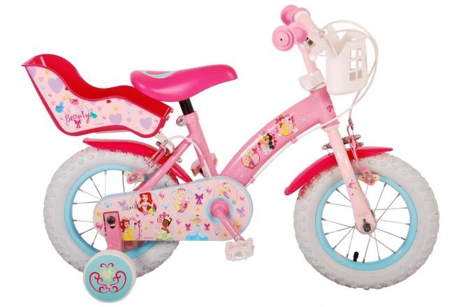 Disney Princess Kinderfahrrad - Mädchen - 12 Zoll - Rosa - Zwei Handbremsen