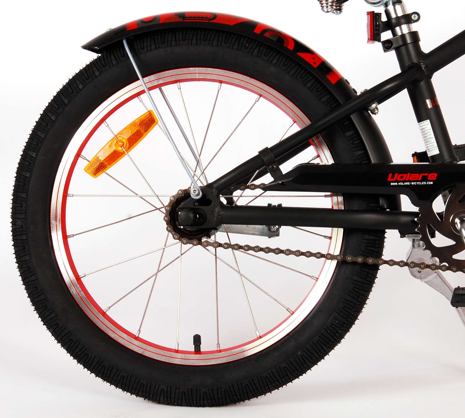 Volare Miracle Cruiser Kinderfahrrad - Jungen - 18 Zoll - Mattschwarz - Prime Collection