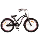 Volare Miracle Cruiser Kinderfahrrad - Mädchen - 18 Zoll - Mattschwarz - Prime Collection