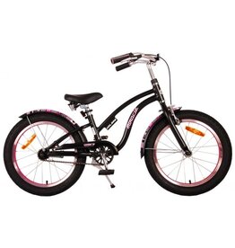 Volare Miracle Cruiser Kinderfiets - Meisjes - 18 inch - Mat Zwart - Prime Collection