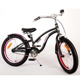 Volare Miracle Cruiser Kinderfahrrad - Mädchen - 18 Zoll - Mattschwarz - Prime Collection