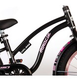 Volare Miracle Cruiser Kinderfahrrad - Mädchen - 18 Zoll - Mattschwarz - Prime Collection