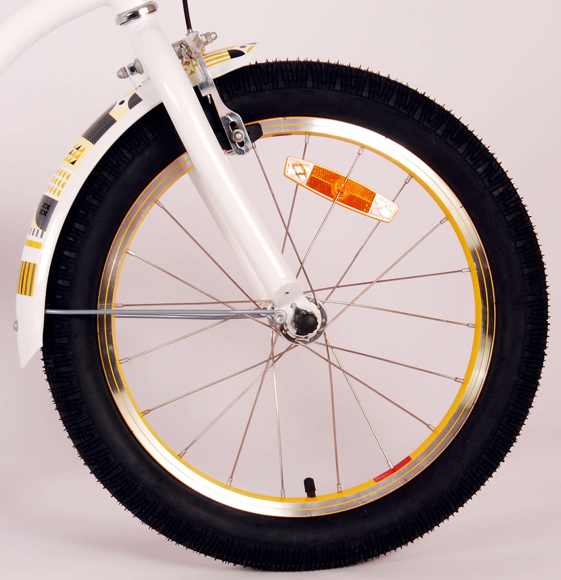 Volare Miracle Cruiser Kinderfahrrad - Mädchen - 18 Zoll - Weiß - Prime Collection