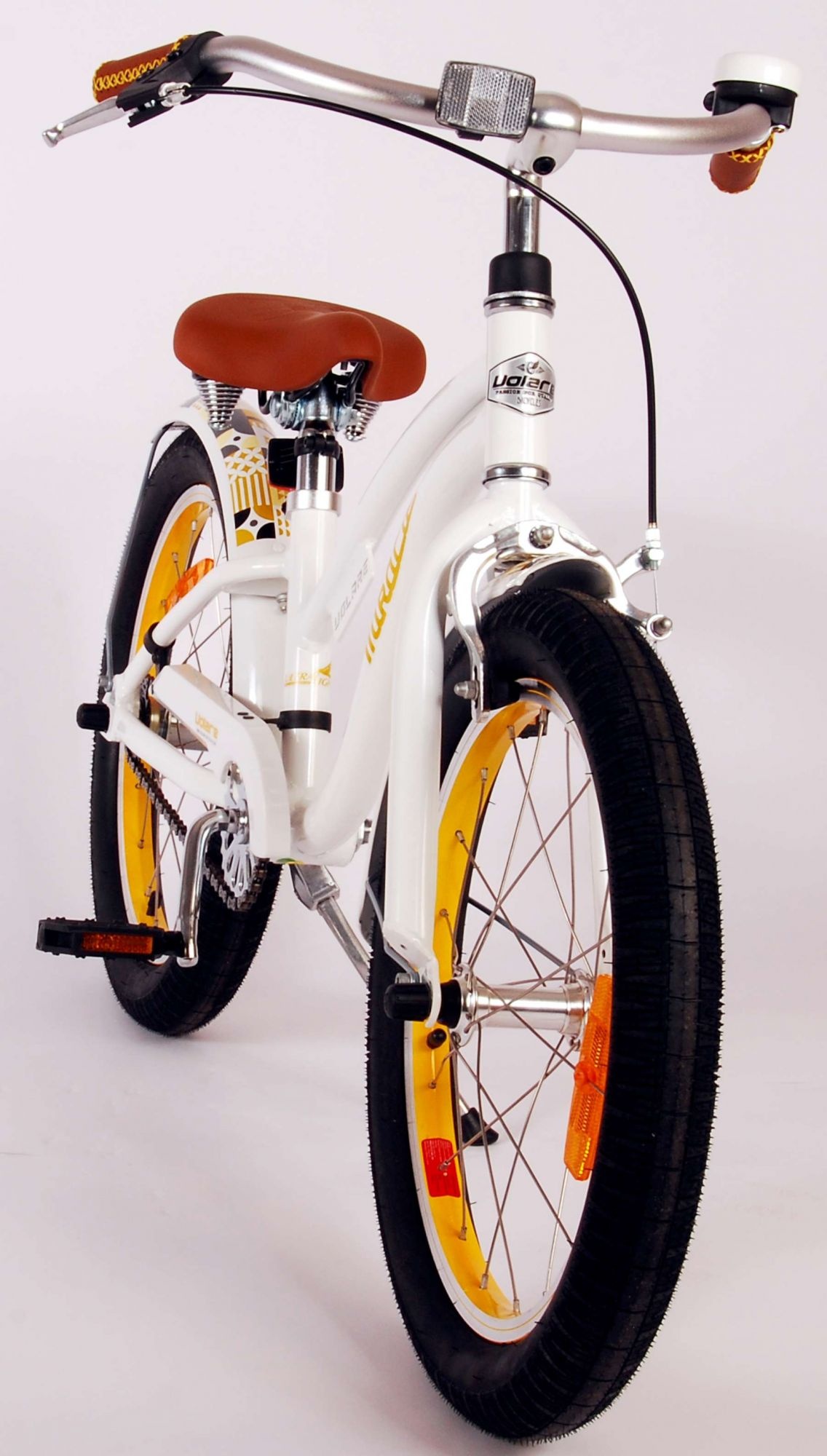 Volare Miracle Cruiser Kinderfahrrad - Mädchen - 18 Zoll - Weiß - Prime Collection