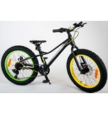 Volare Gradient Children's Bicycle – Boys – 20 inch – Black Yellow Green – 6 speed – Prime Collection