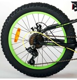 Volare Gradient Children's Bicycle – Boys – 20 inch – Black Yellow Green – 6 speed – Prime Collection