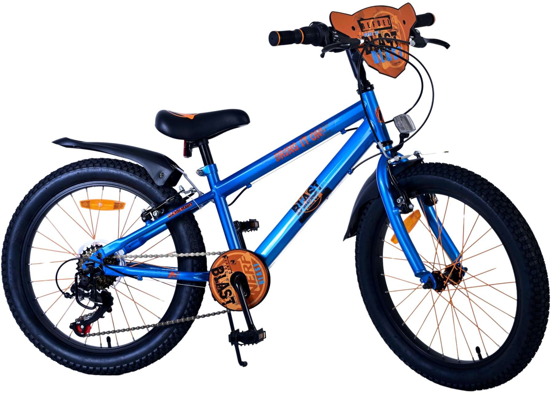 NERF Kids bike - Boys - 20 inch - Satin Blue - 6 Speed