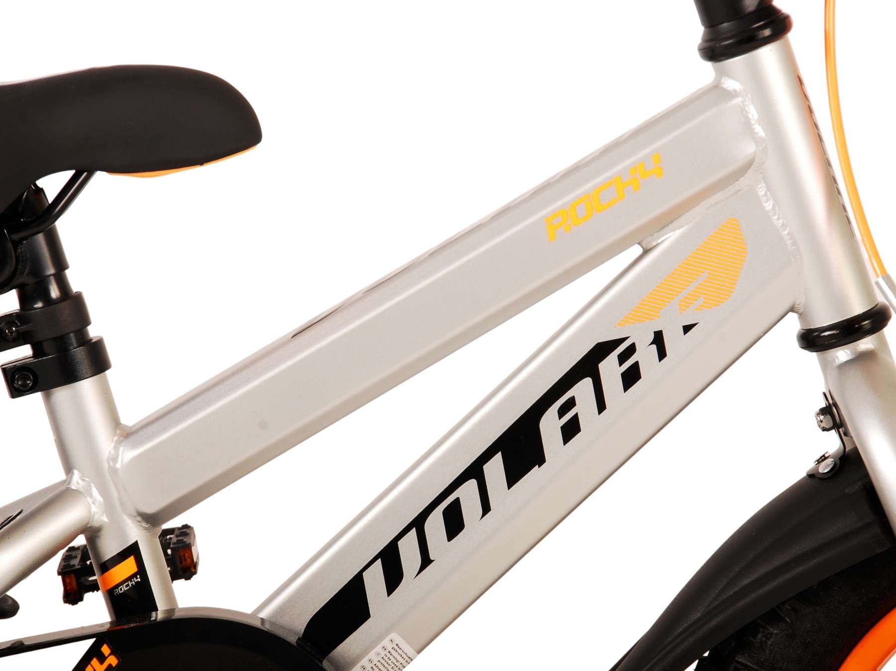 Volare Rocky Kinderfahrrad - Jungen - 12 Zoll - Grau