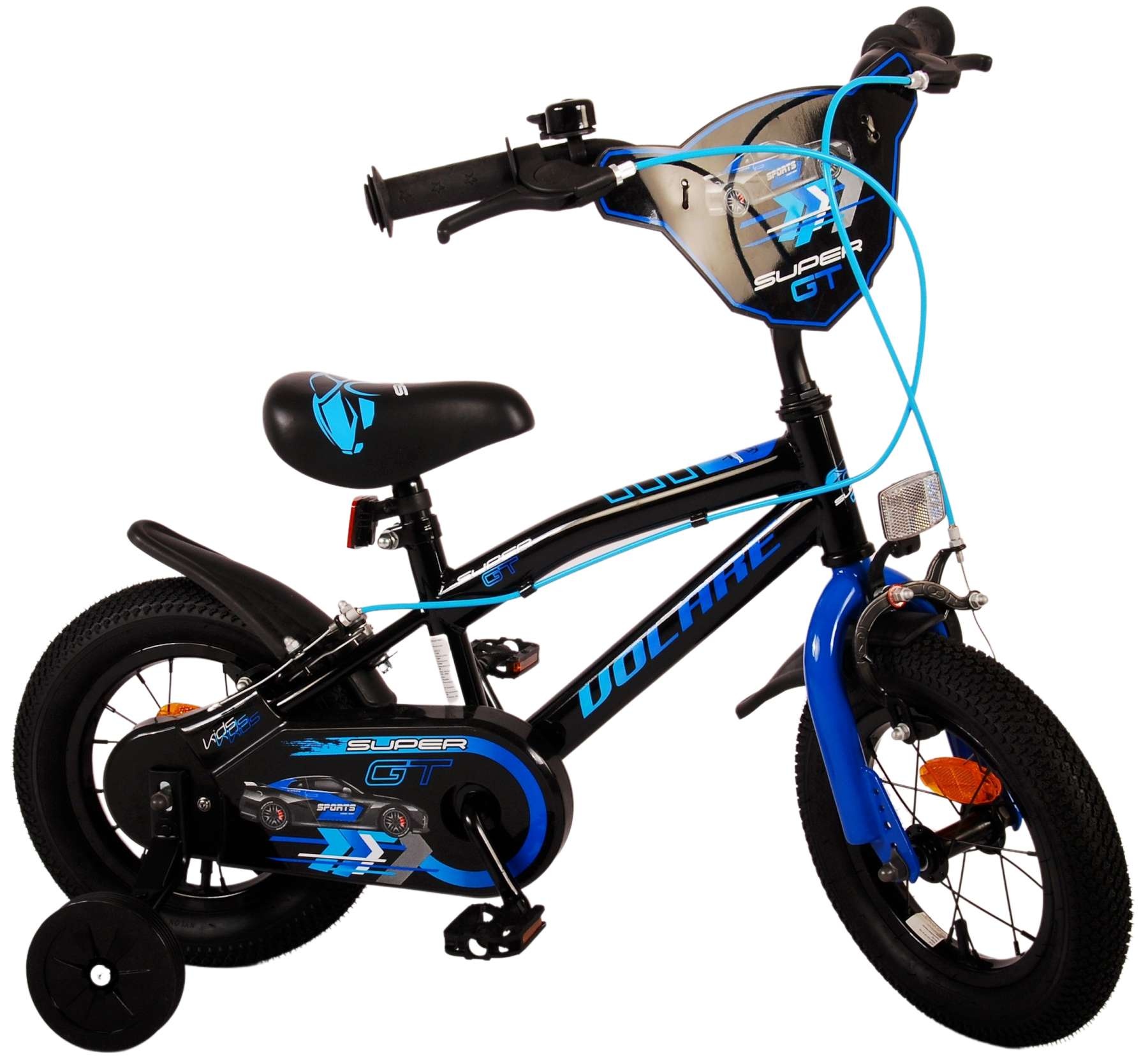 Volare Super GT Children's bike - boys - 12 inch - Blue - Two handbrakes