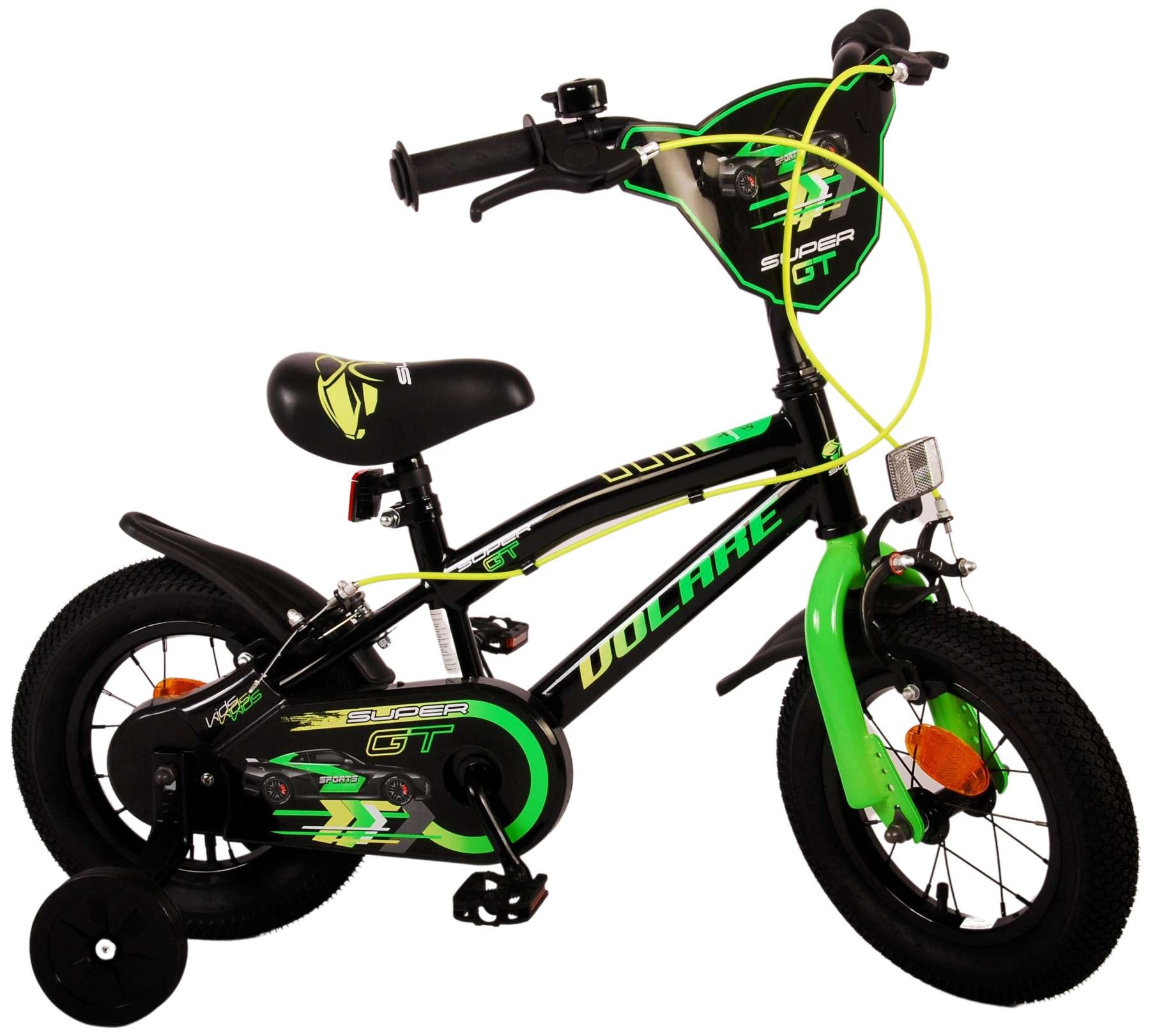 Volare Super GT Children's bike - boys - 12 inch - Green - Two handbrakes