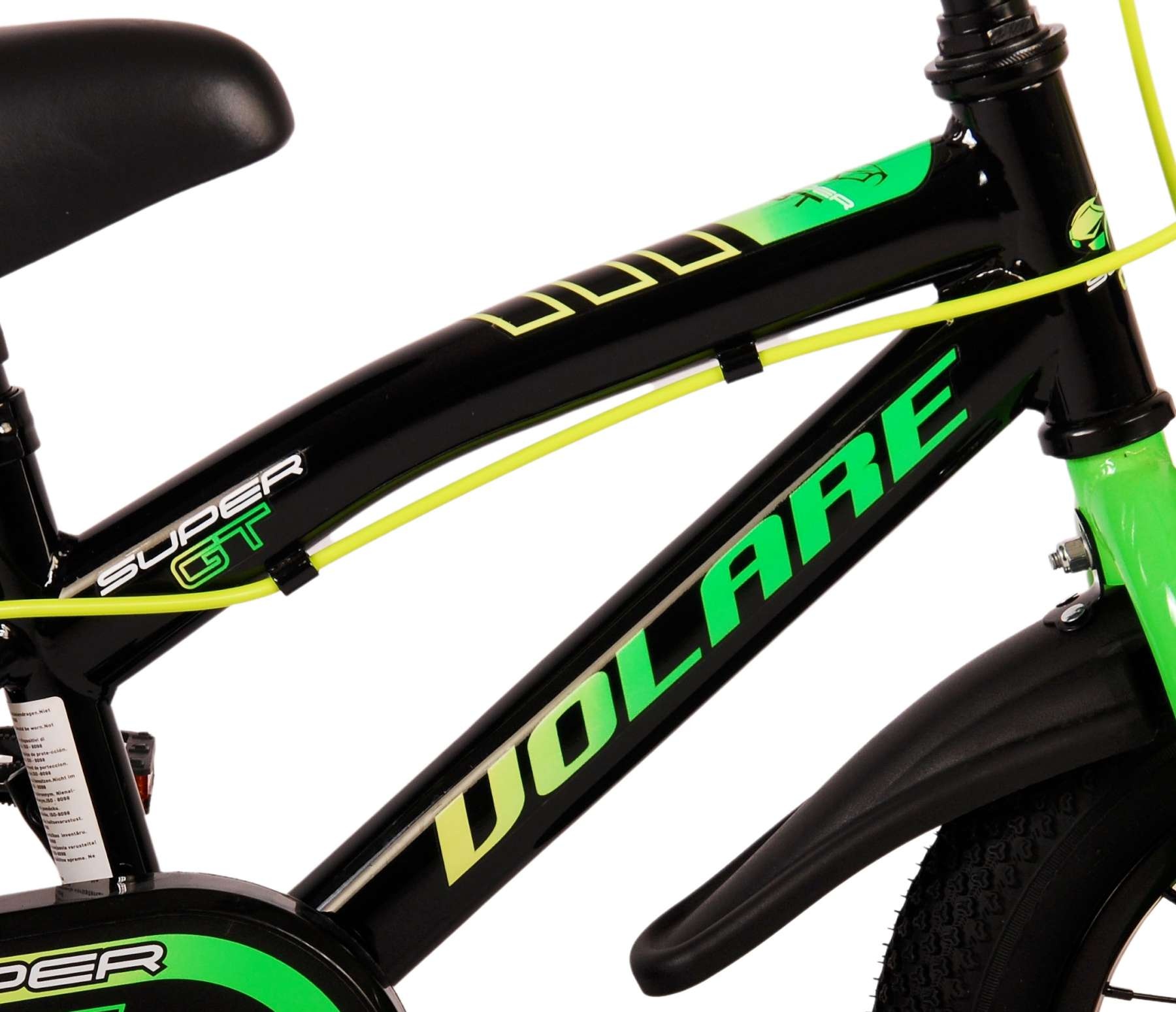 Volare Super GT Children's bike - boys - 12 inch - Green - Two handbrakes