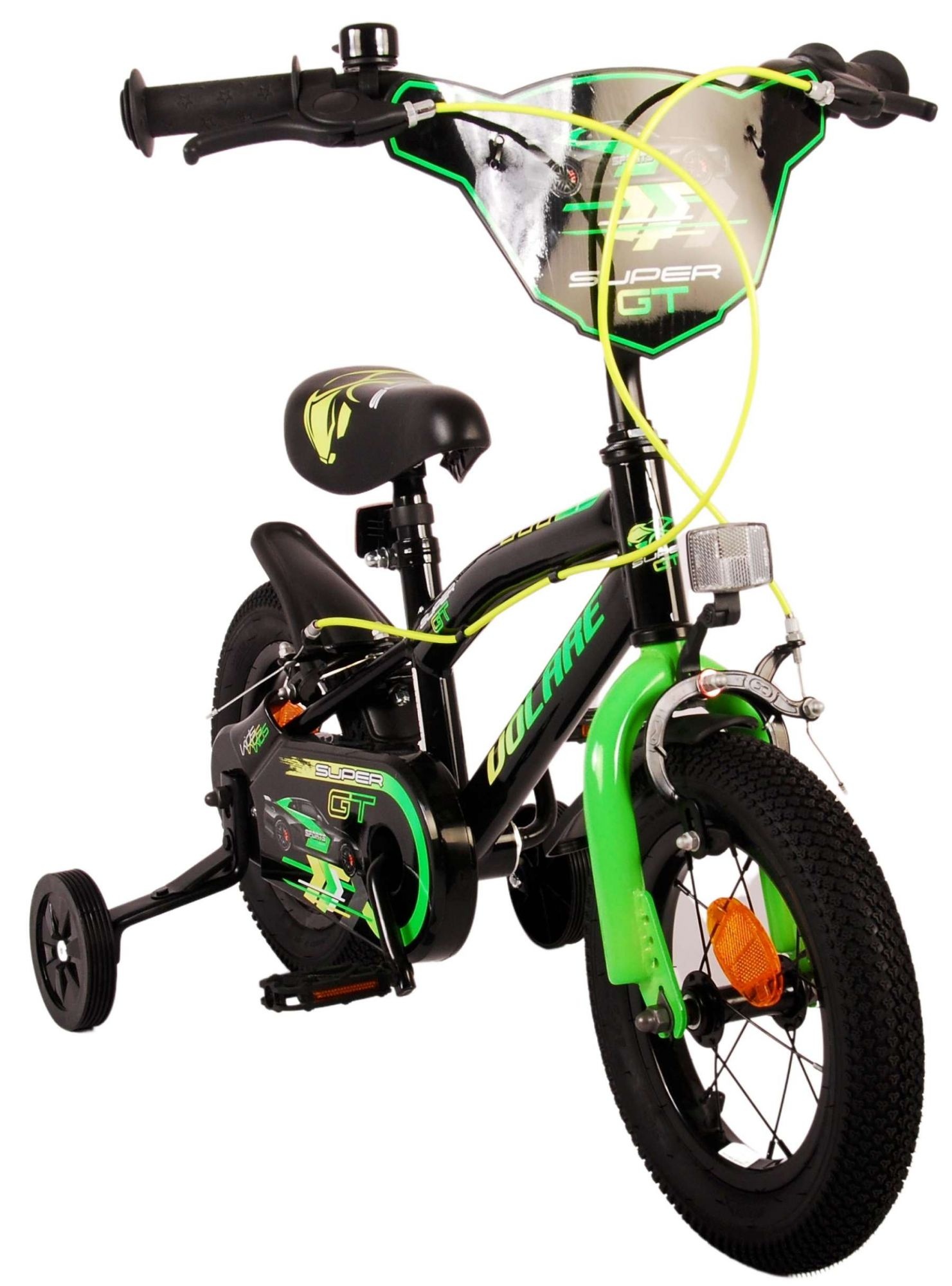 Volare Super GT Children's bike - boys - 12 inch - Green - Two handbrakes