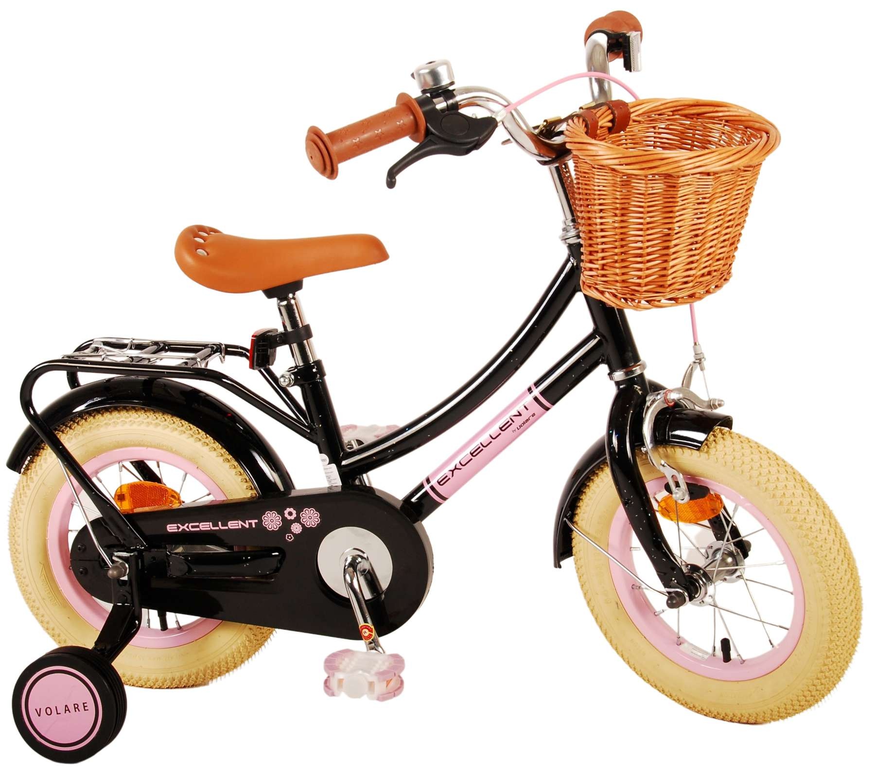 Volare Excellent children's bike - Girls - 12 inch - Black