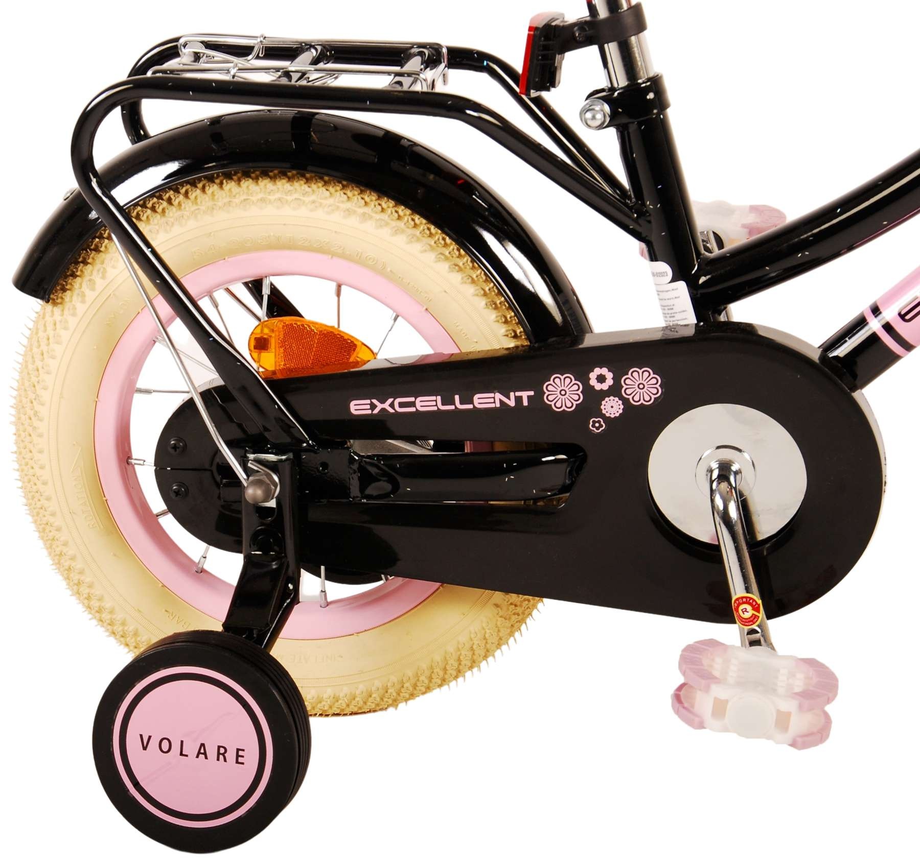 Volare Excellent children's bike - Girls - 12 inch - Black