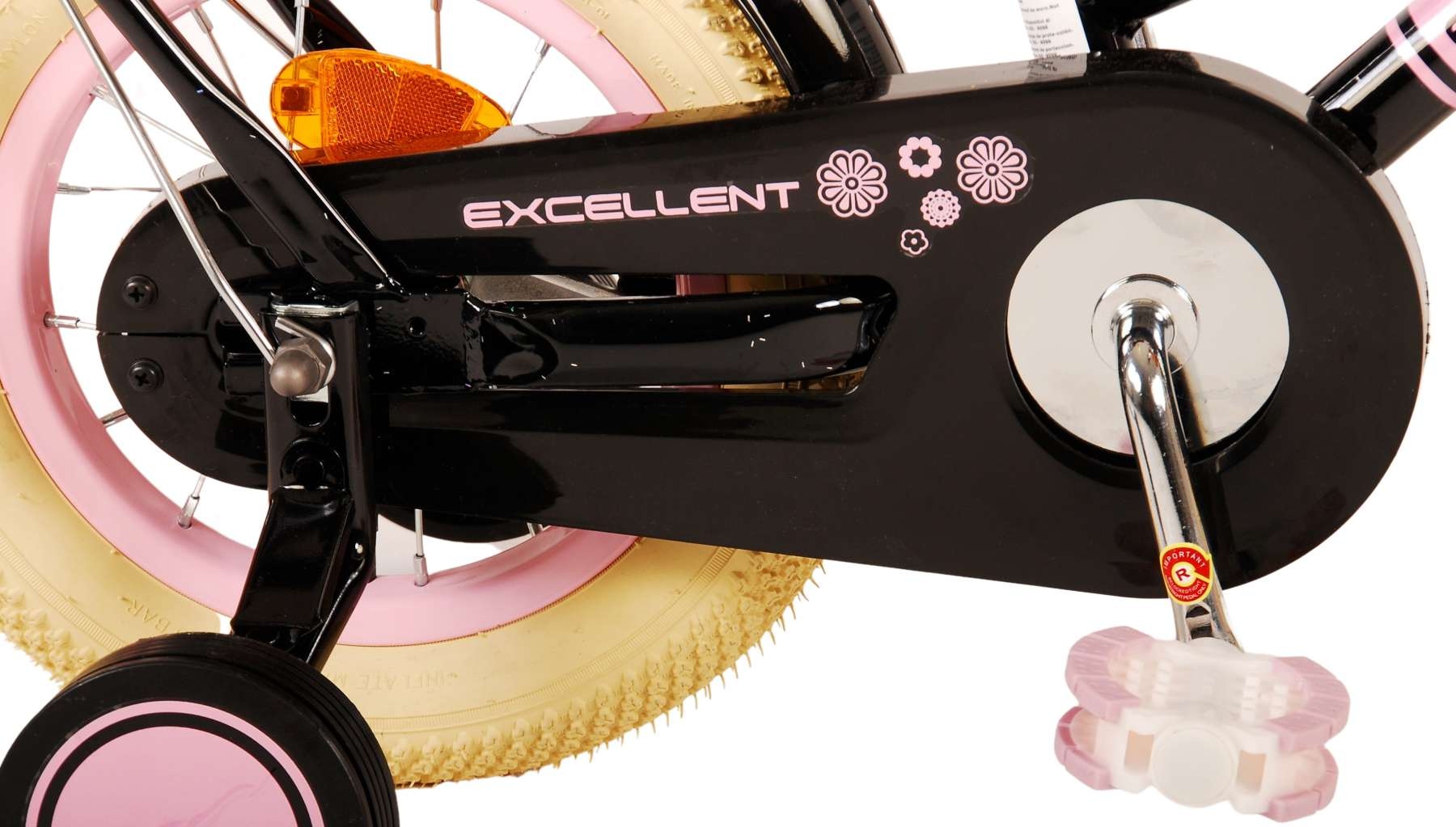 Volare Excellent children's bike - Girls - 12 inch - Black