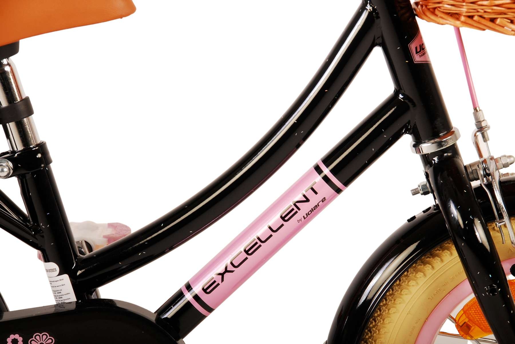 Volare Excellent children's bike - Girls - 12 inch - Black