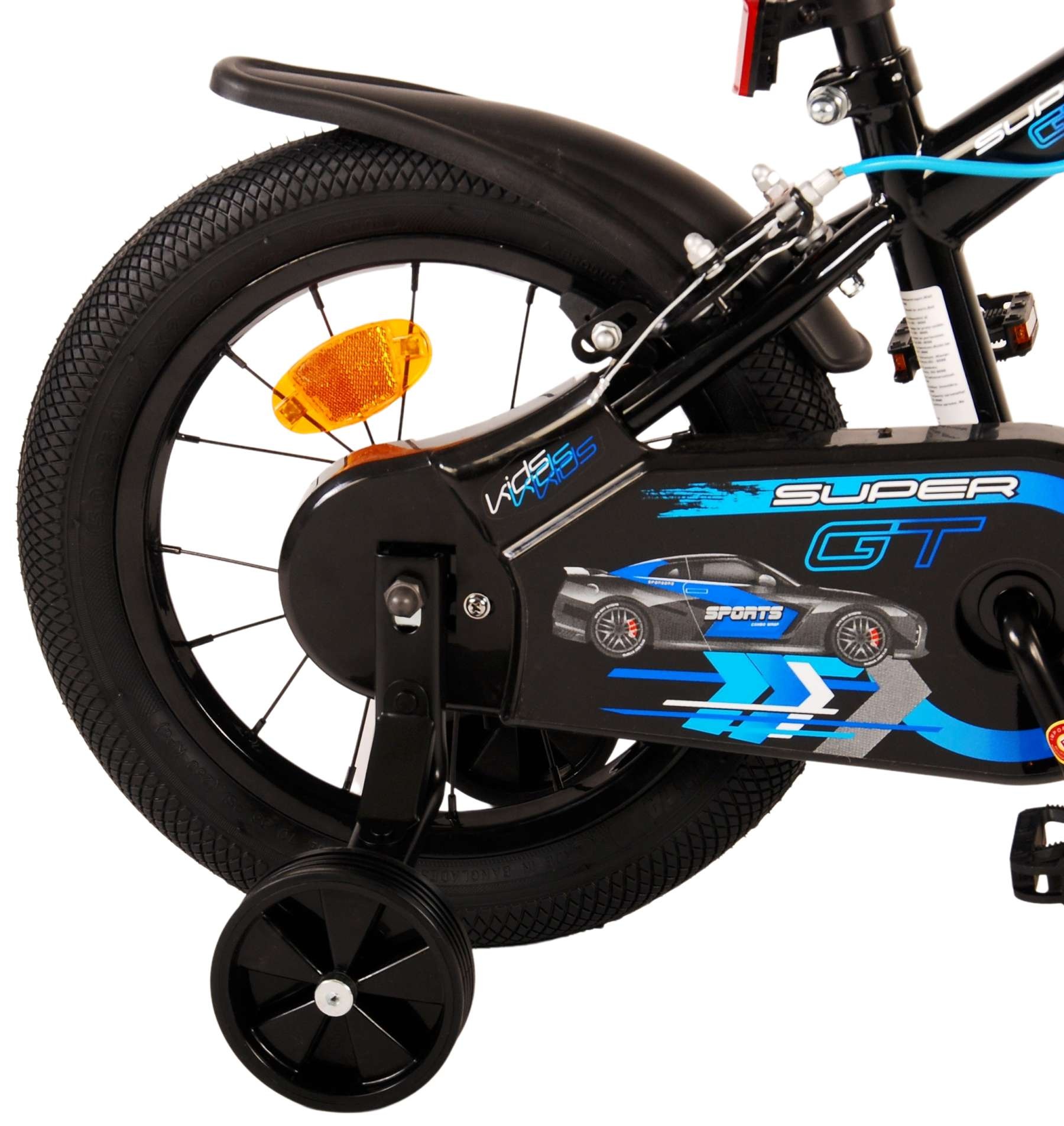 Volare Super GT Kinderfahrrad - Jungen - 14 Zoll - Blau - Zweihandbremsen
