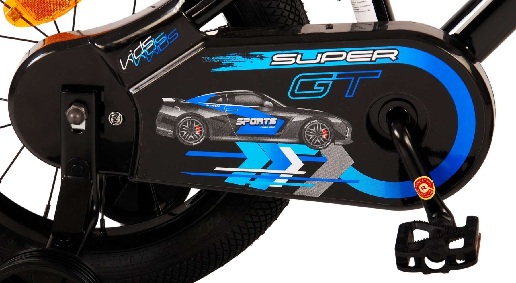 Volare Super GT Kinderfahrrad - Jungen - 14 Zoll - Blau - Zweihandbremsen