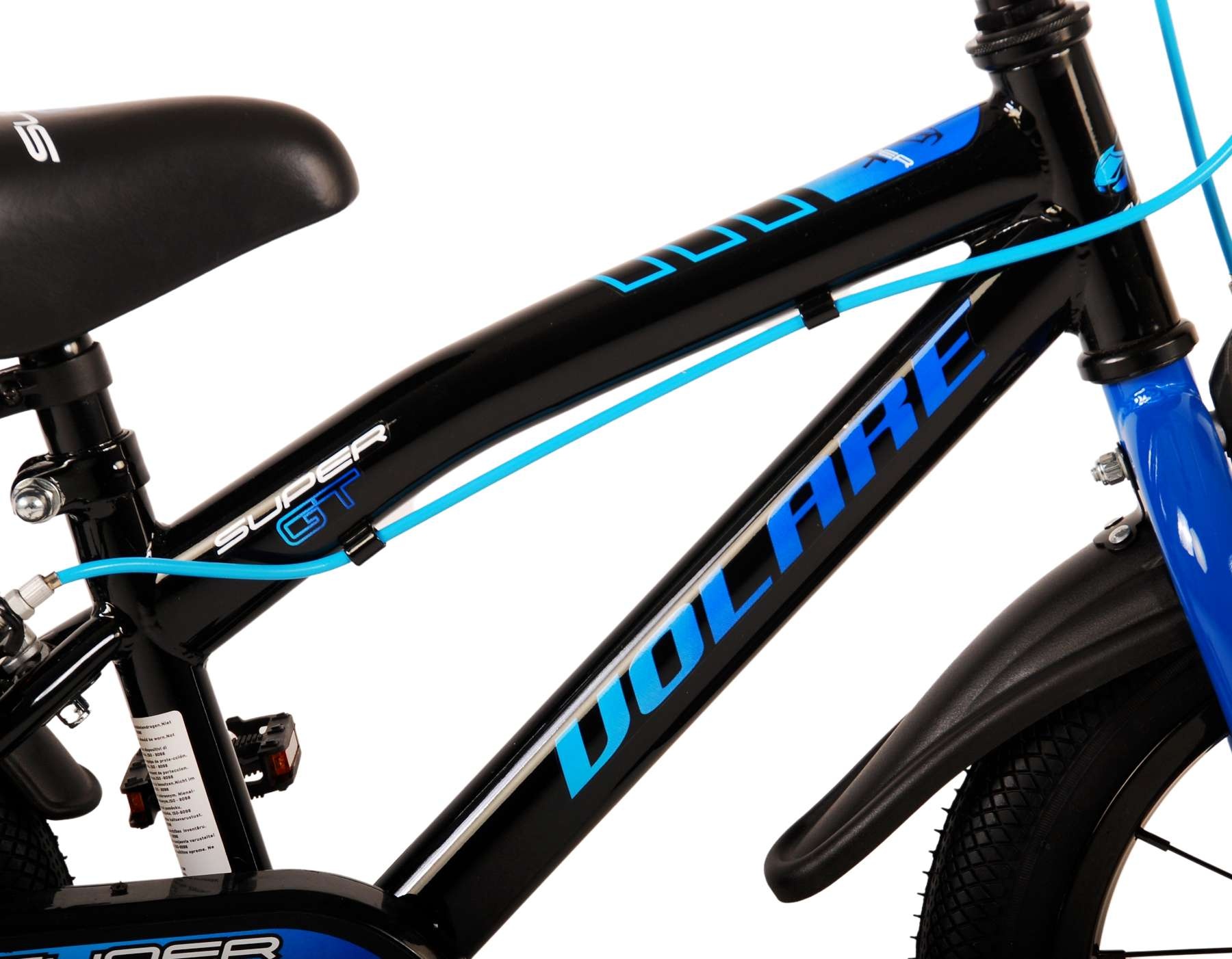 Volare Super GT Kinderfahrrad - Jungen - 14 Zoll - Blau - Zweihandbremsen