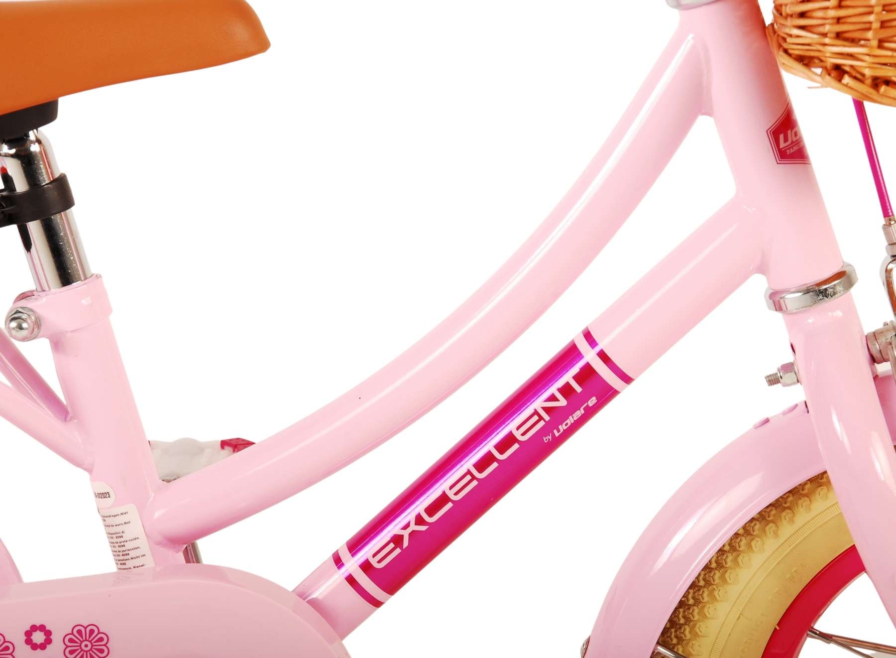 Volare Excellent children's bike - Girls - 12 inch - Pink