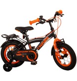 Volare Thombike Children's bike - Boys - 12 inch - Black Orange - Two Hand Brakes