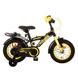 Volare Thombike Kinderfahrrad - Jungen - 12 Zoll - Schwarz Gelb - Zweihandbremsen