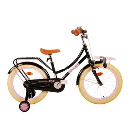 Volare Excellent Kinderfiets - Meisjes - 18 inch - Zwart - 95% afgemonteerd