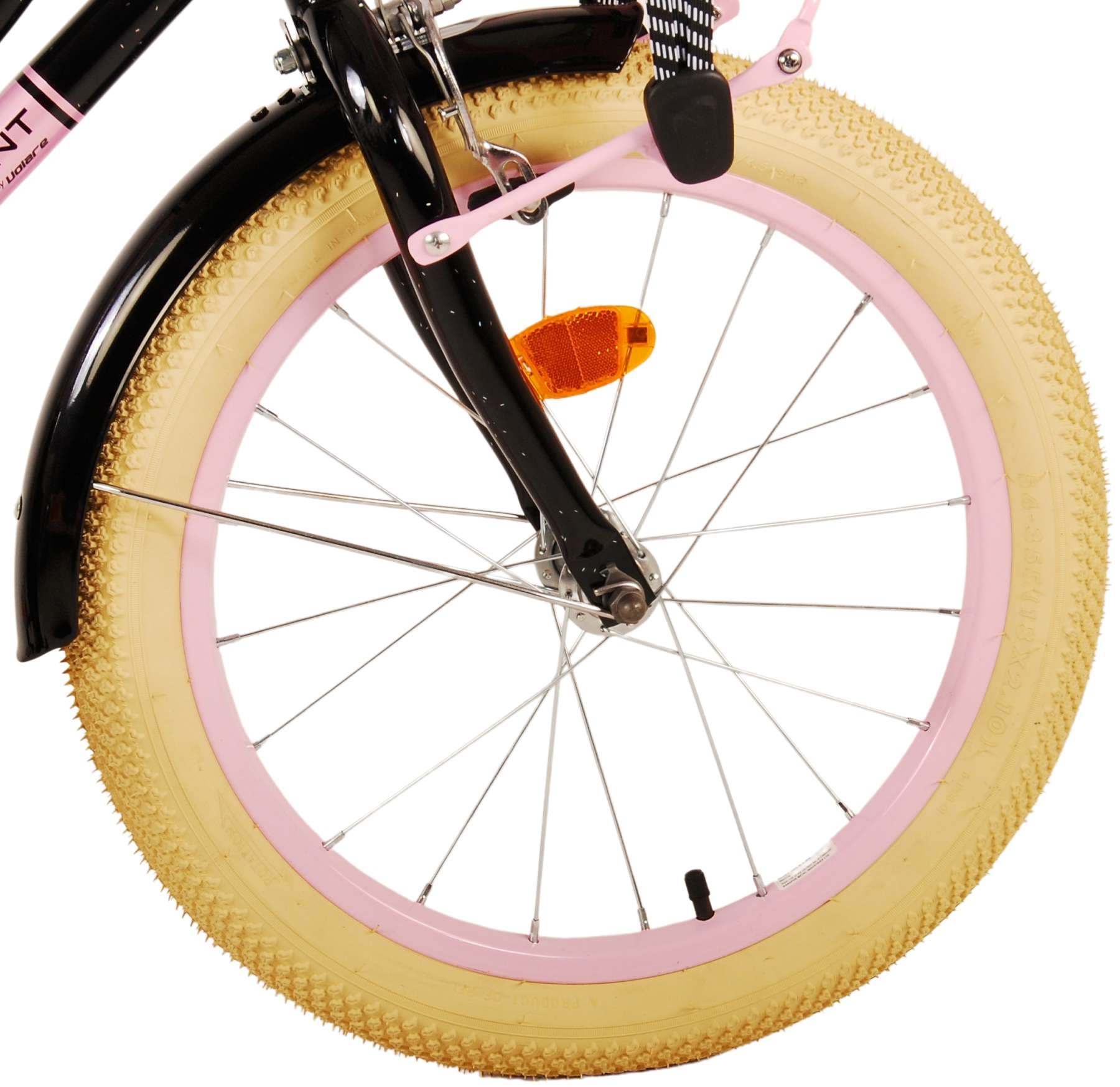 Volare Excellent Kinderfahrrad - Mädchen -18 Zoll - Schwarz - 95% zusammengebaut