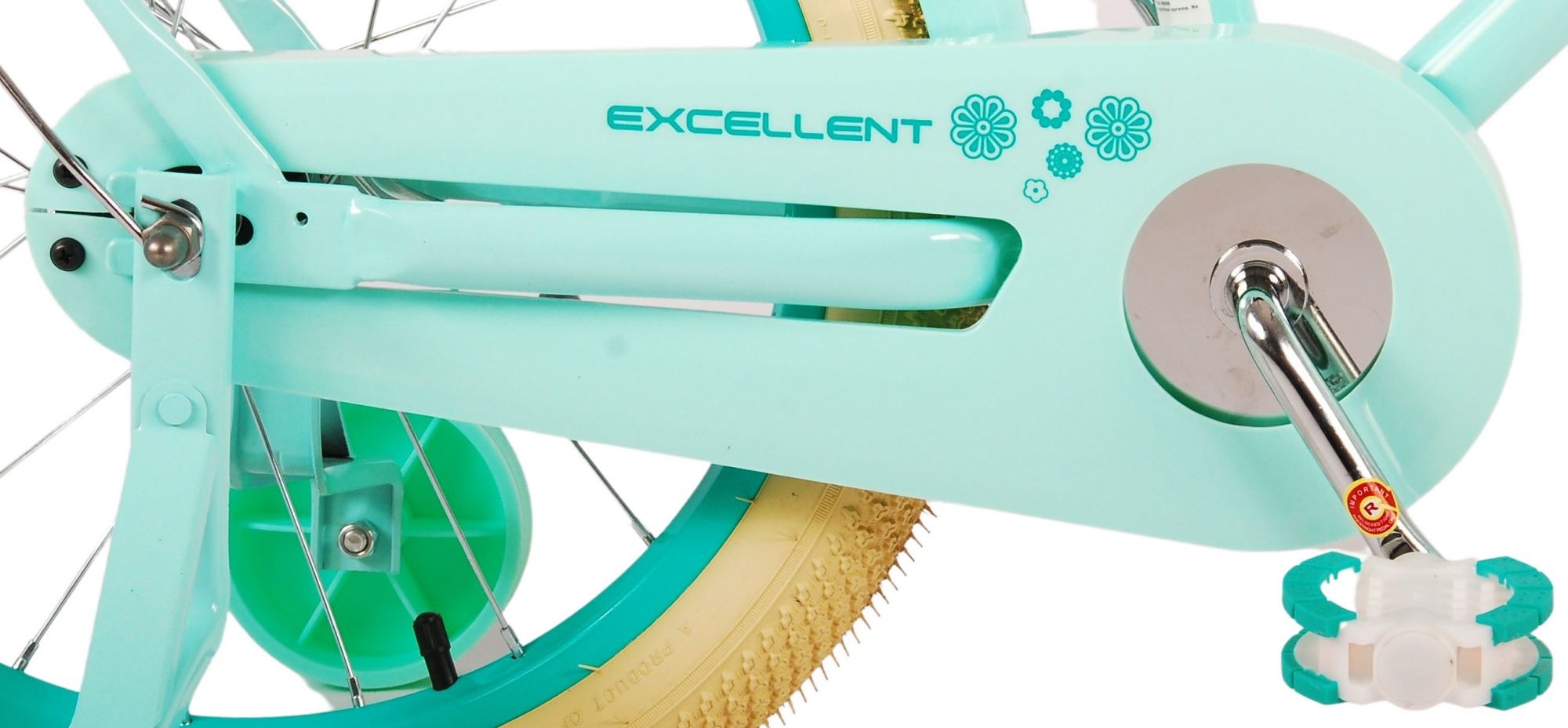 Volare Excellent Kinderfahrrad - Mädchen - 18 Zoll - Grün - 95% montiert