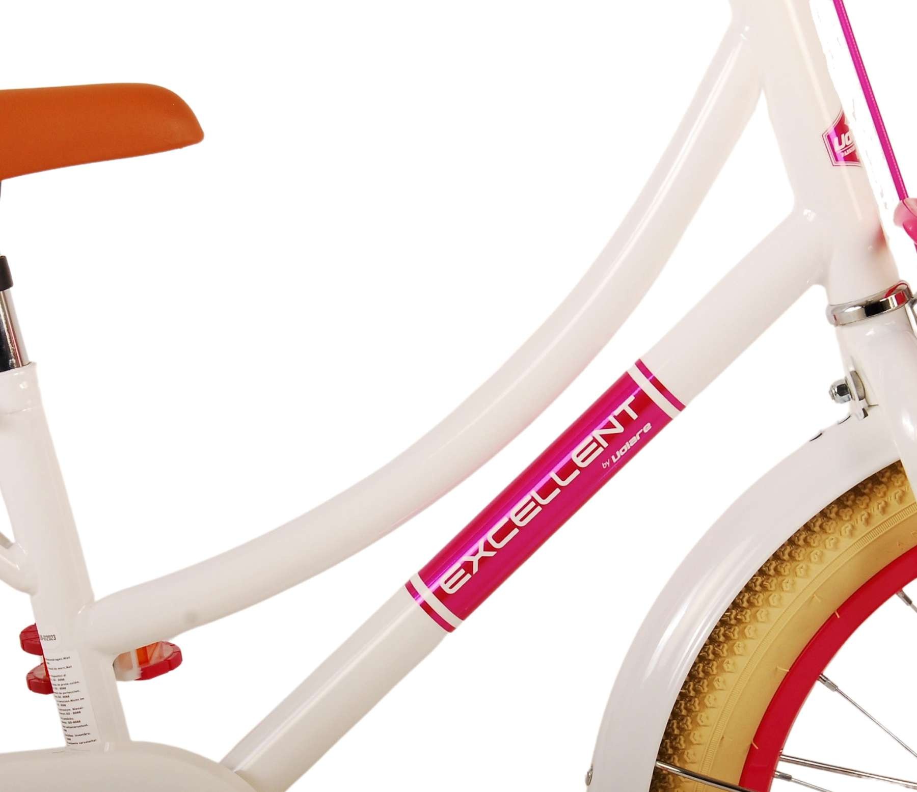 Volare Excellent Kinderfahrrad - Mädchen - 18 Zoll - Weiß - 95% montiert