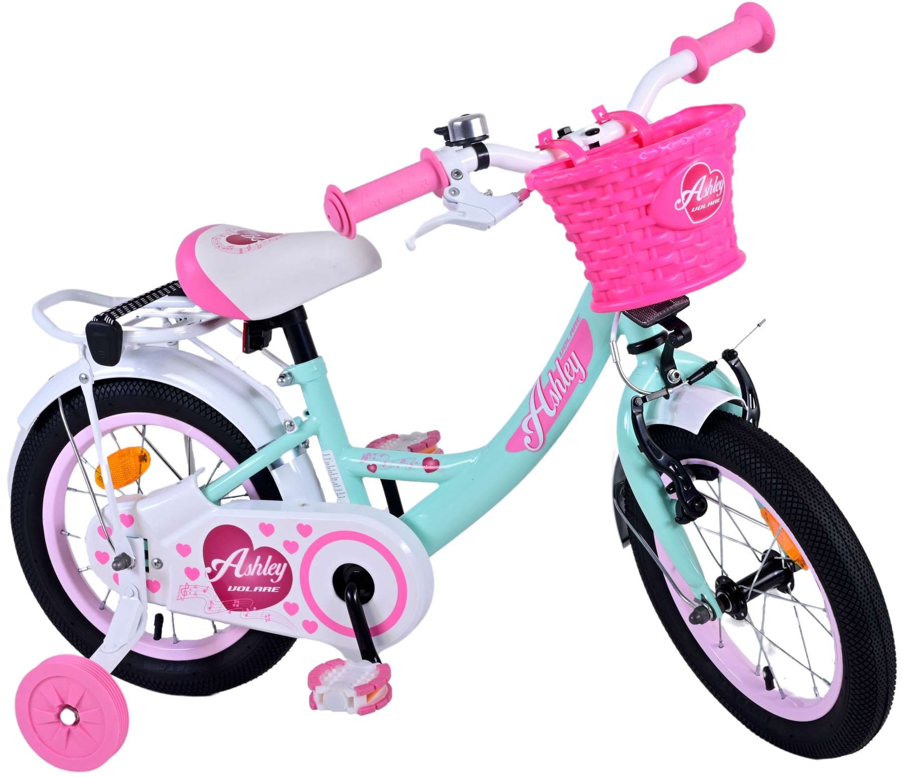 Volare Ashley Kinderfahrrad - Mädchen - 14 Zoll - Grün
