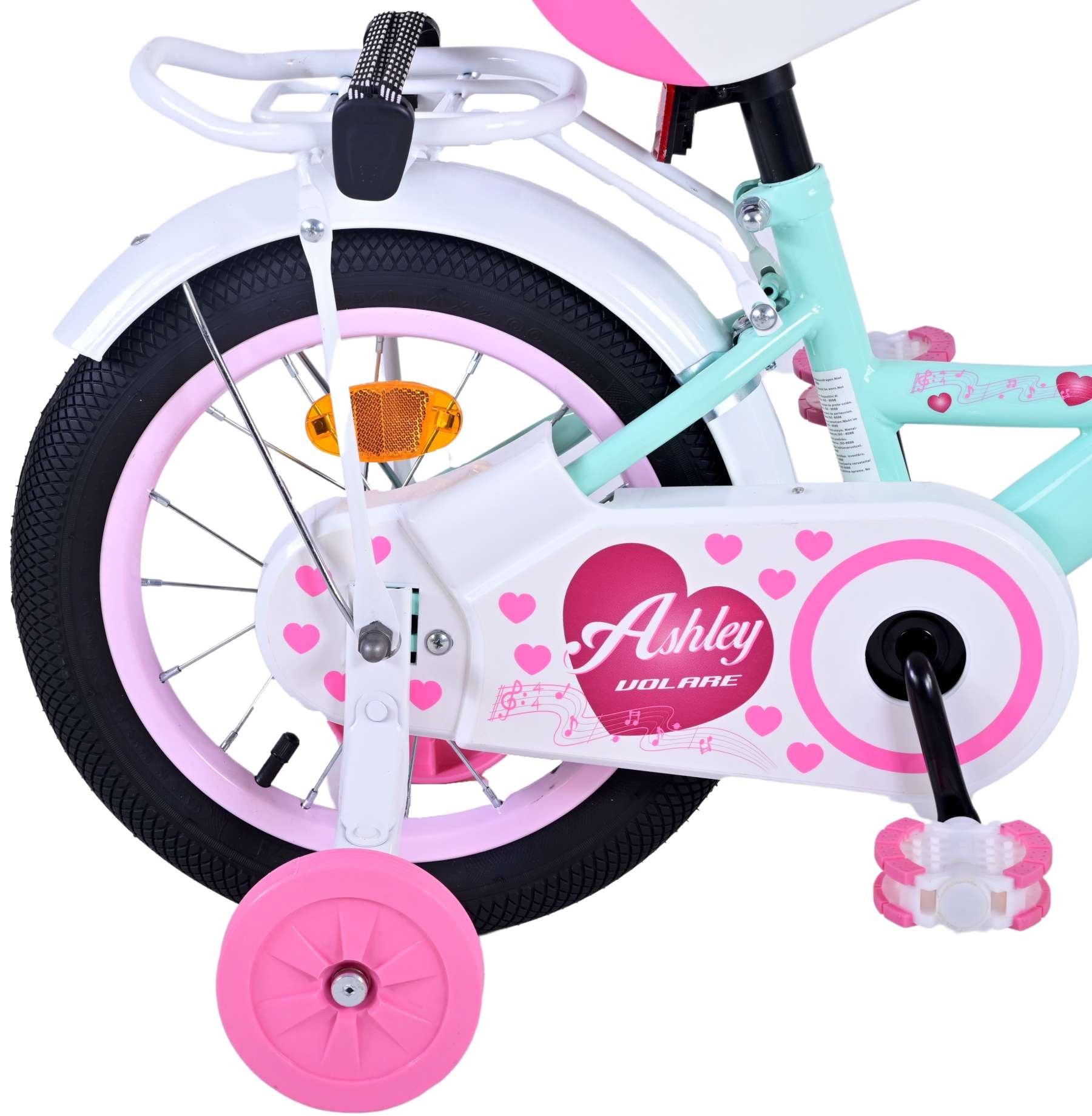 Volare Ashley Kinderfahrrad - Mädchen - 14 Zoll - Grün