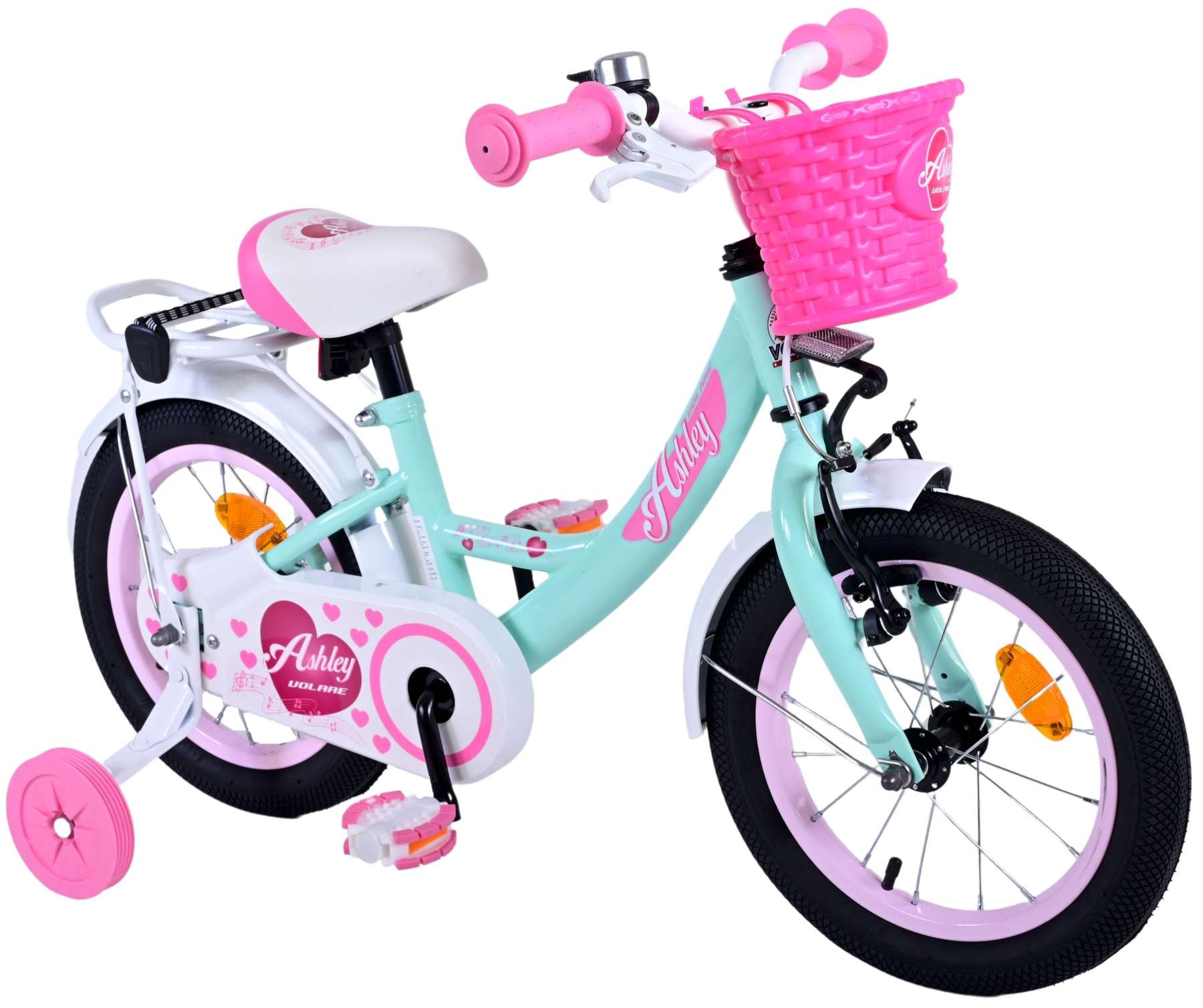 Volare Ashley Kinderfahrrad - Mädchen - 14 Zoll - Grün