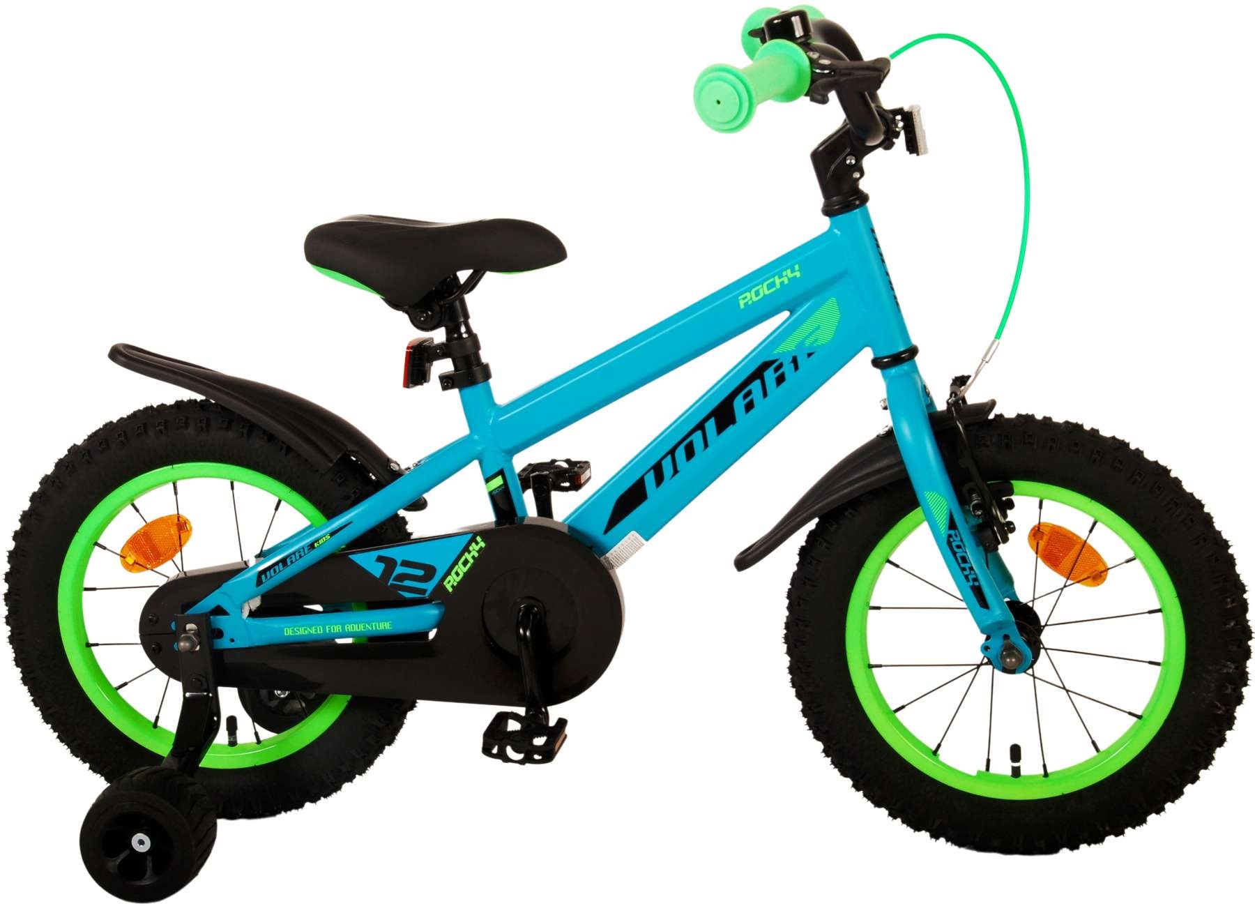 Volare Rocky Kinderfahrrad - Jungen - 14 Zoll - Grün