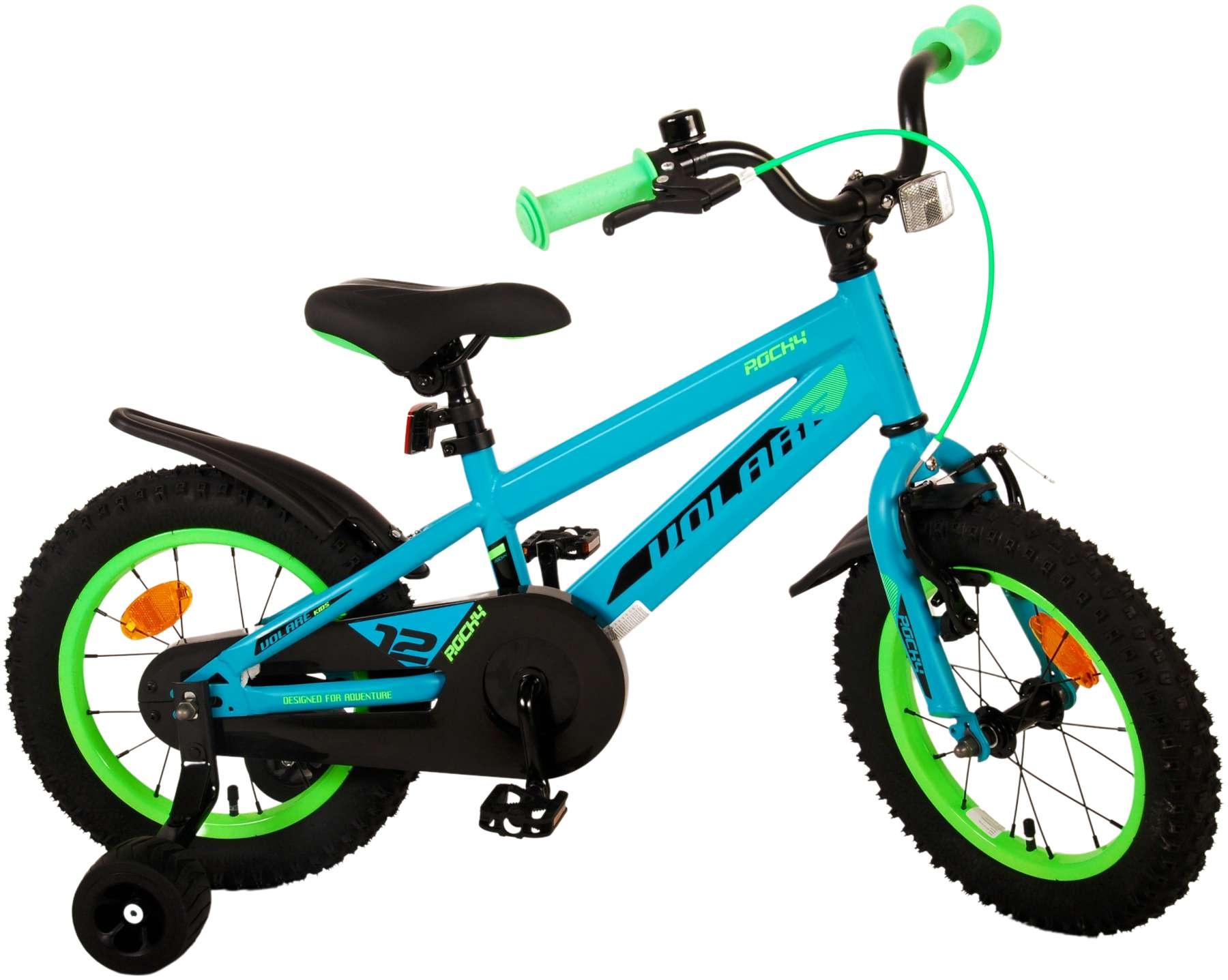 Volare Rocky Kinderfahrrad - Jungen - 14 Zoll - Grün