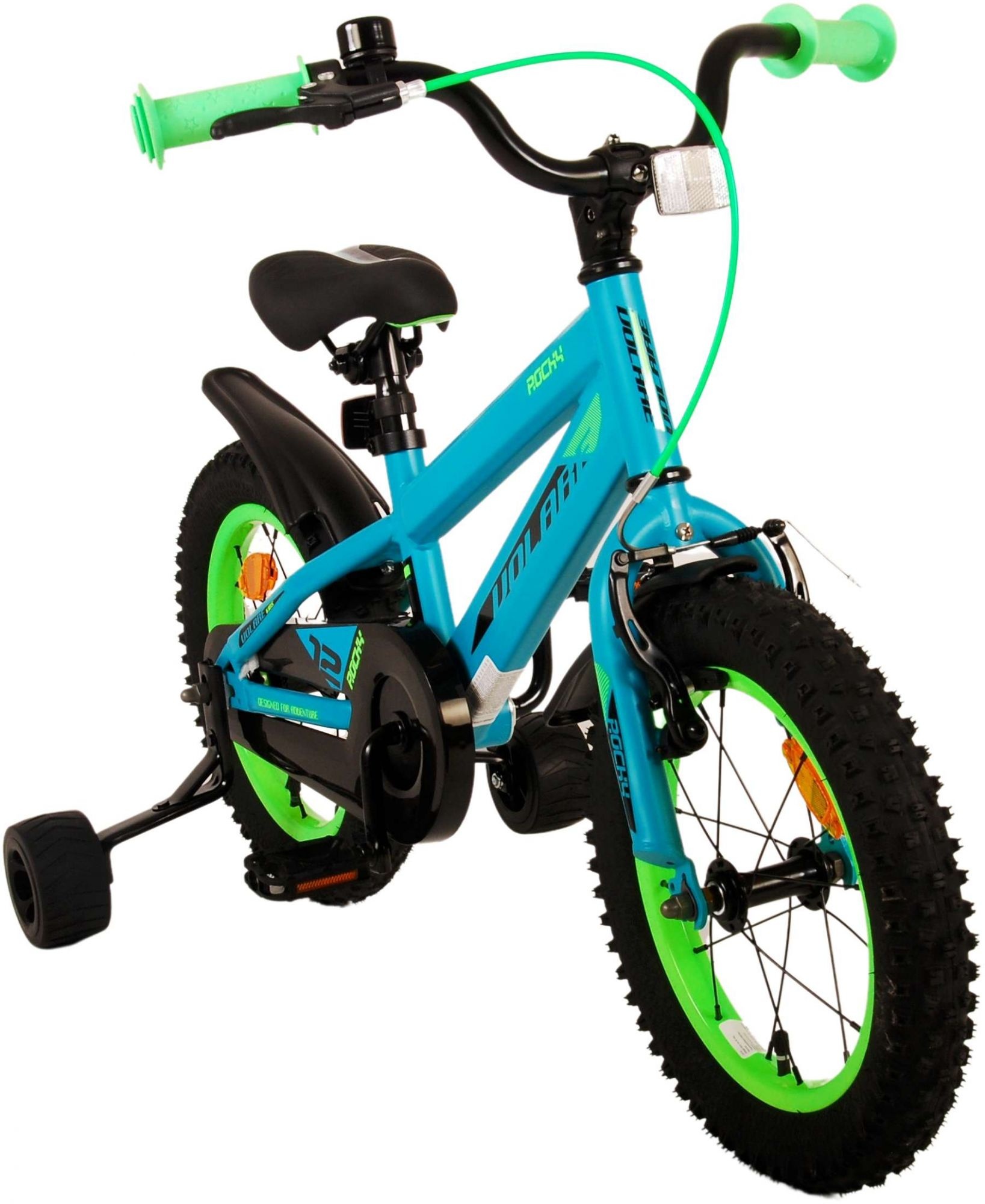 Volare Rocky Kinderfahrrad - Jungen - 14 Zoll - Grün