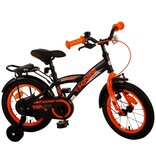 Volare Thombike Kinderfiets - Jongens - 14 inch - Zwart Oranje
