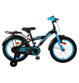 Volare Thombike Kinderfiets - Jongens - 16 inch - Zwart Blauw - Twee Handremmen