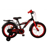 Volare Thombike Kinderfiets - Jongens - 16 inch - Zwart Rood - Twee Handremmen