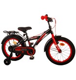 Volare Thombike Kinderfiets - Jongens - 16 inch - Zwart Rood - Twee Handremmen