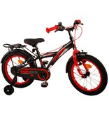 Volare Thombike Kinderfiets - Jongens - 16 inch - Zwart Rood - Twee Handremmen