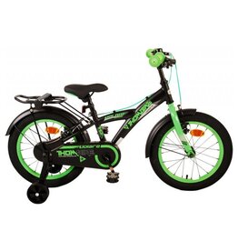 Volare Thombike Kinderfiets - Jongens - 16 inch - Zwart Groen - Twee Handremmen