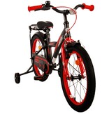 Volare Thombike Kinderfahrrad - Jungen - 18 Zoll - Schwarz Rot
