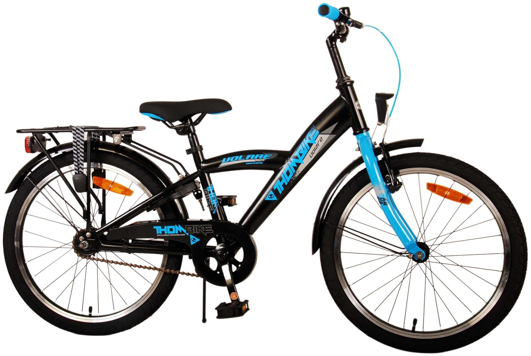 Volare Thombike Kinderfahrrad - Jungen - 20 Zoll - Schwarz Blau