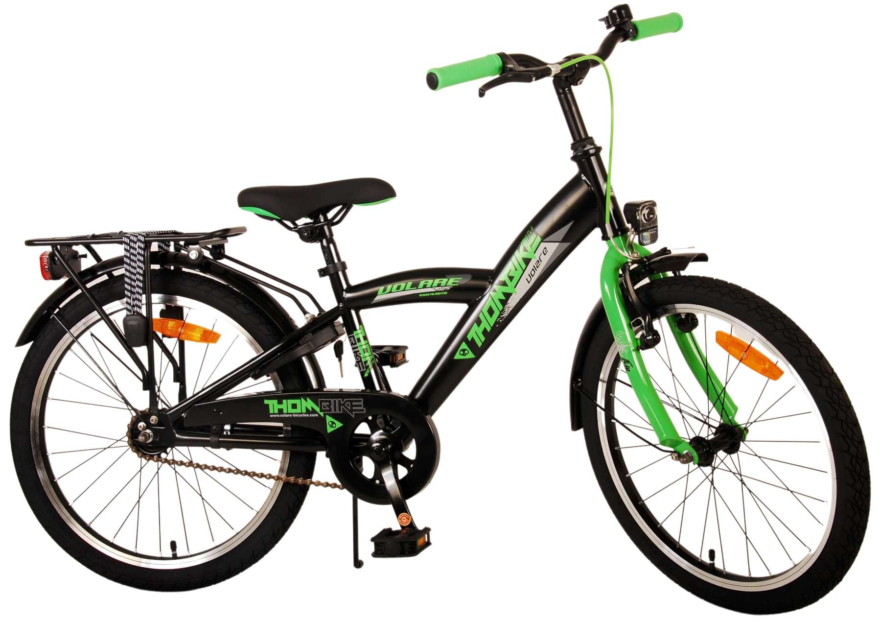 Volare Thombike Kinderfahrrad - Jungen - 20 Zoll - Schwarz Grün