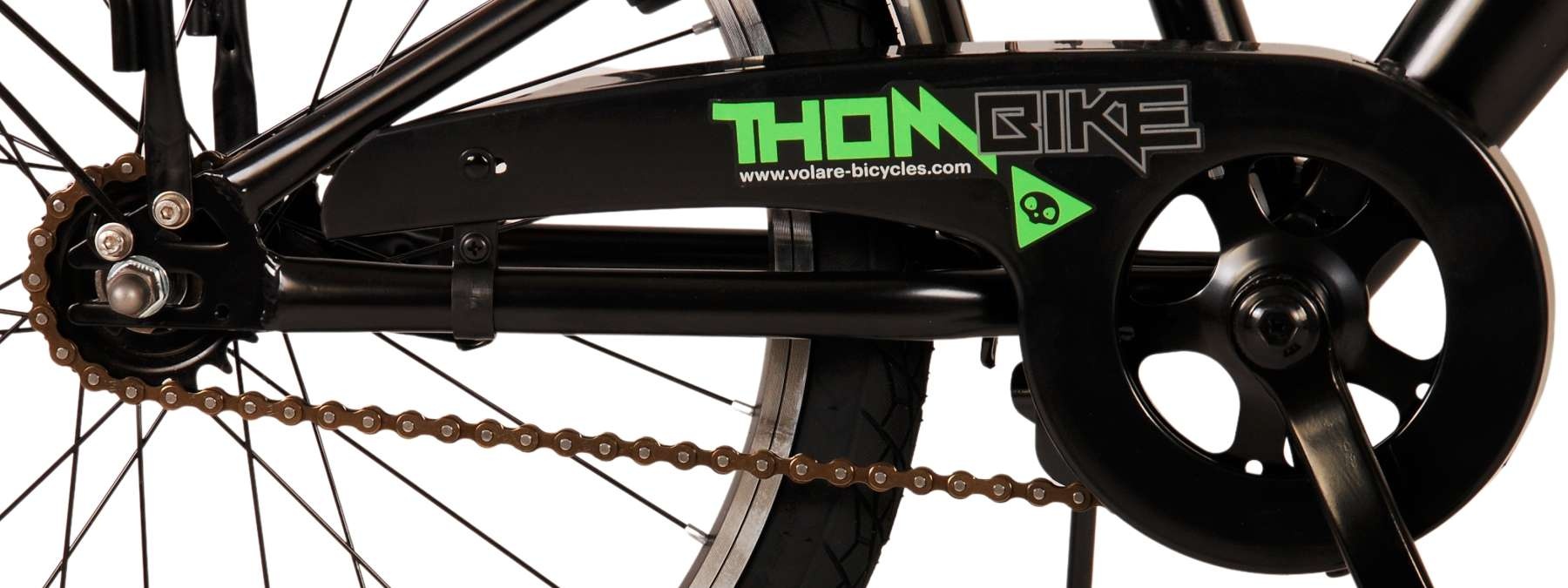 Volare Thombike Kinderfahrrad - Jungen - 20 Zoll - Schwarz Grün