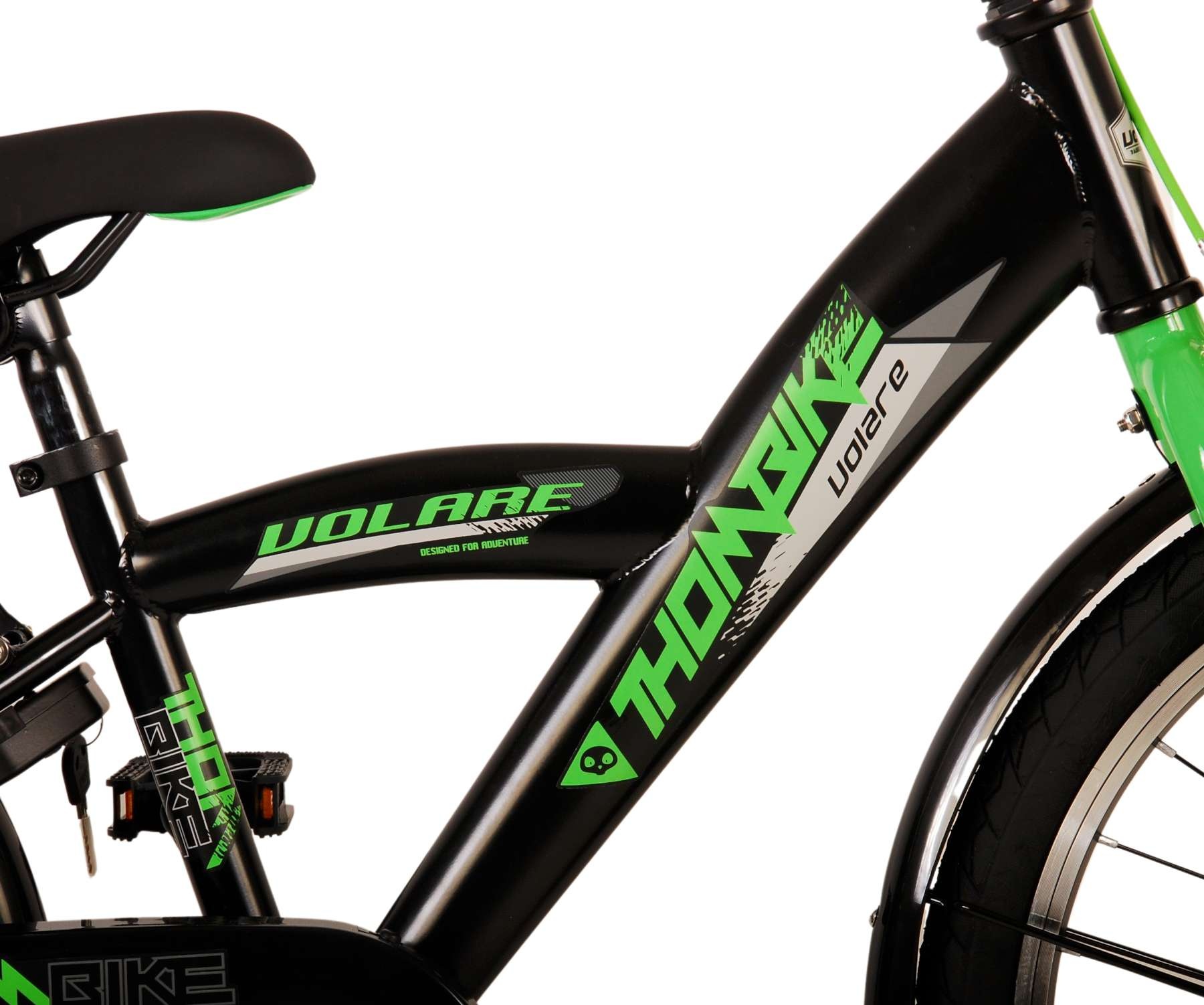 Volare Thombike Kinderfahrrad - Jungen - 20 Zoll - Schwarz Grün