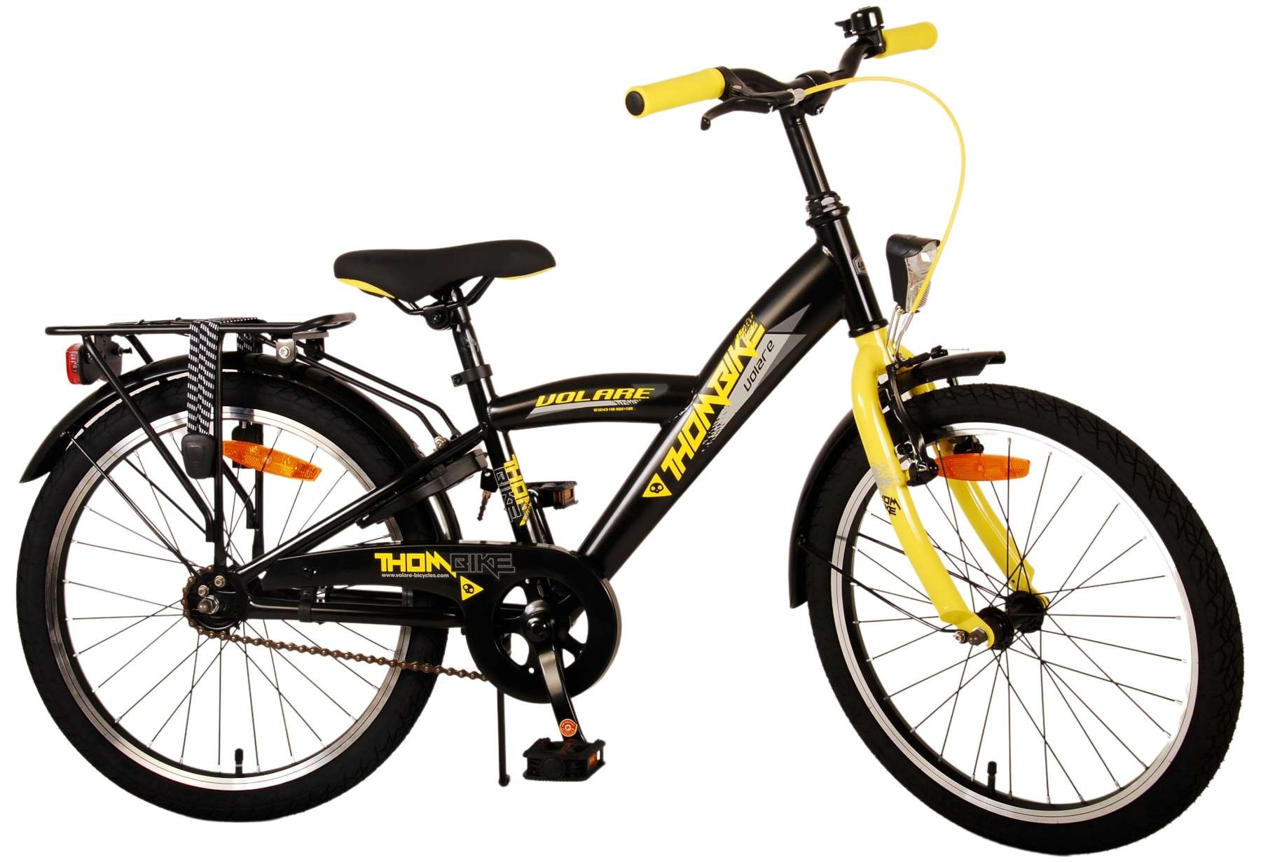 Volare Thombike Kinderfahrrad - Jungen - 20 Zoll - Schwarz Gelb