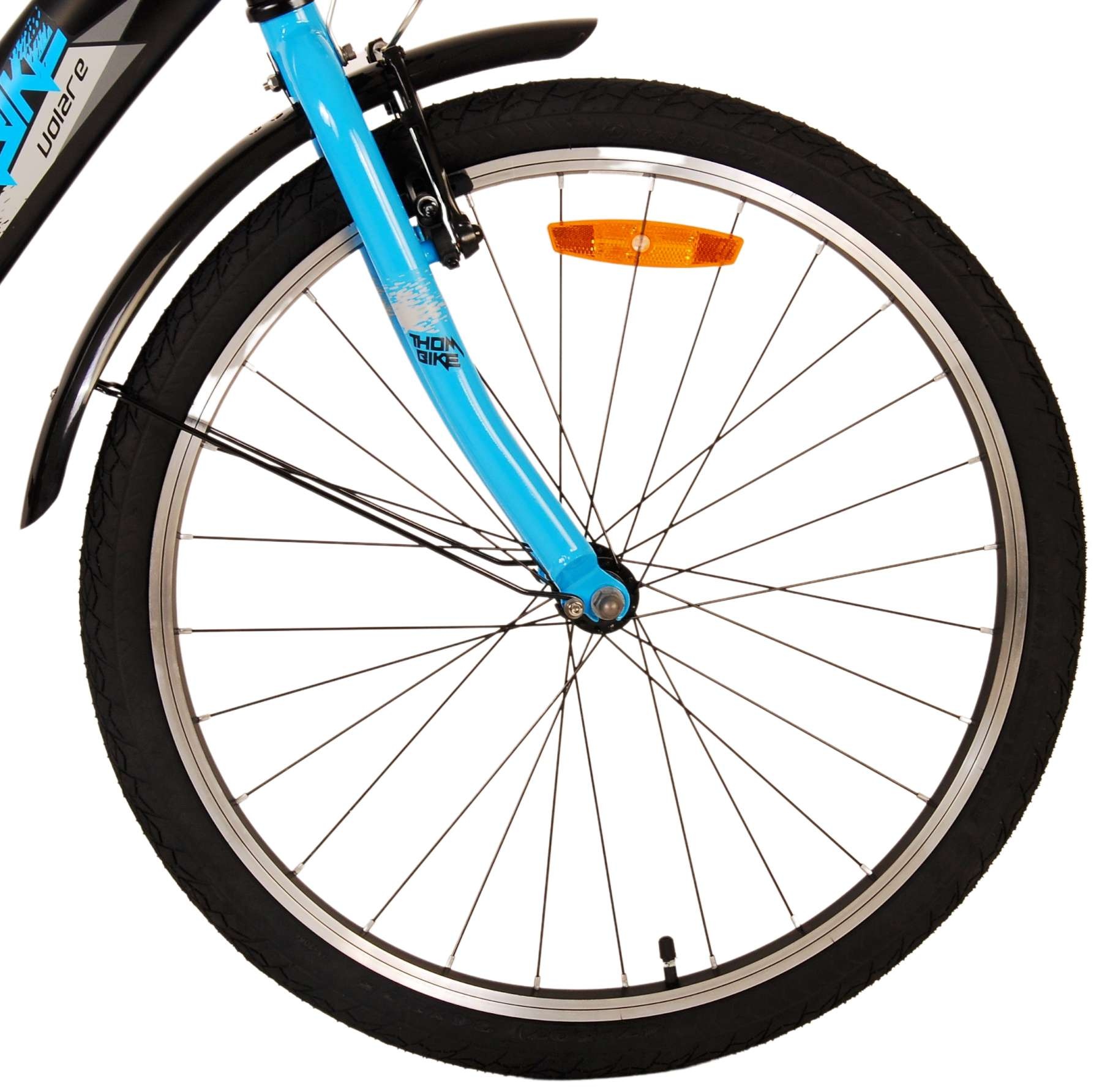 Volare Thombike Kinderfahrrad - Jungen - 24 Zoll - Schwarz Blau