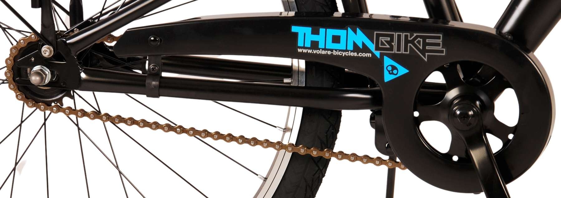 Volare Thombike Kinderfahrrad - Jungen - 24 Zoll - Schwarz Blau